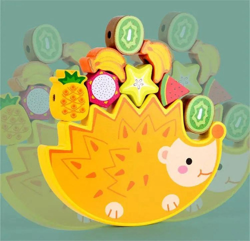 Juego De Mesa Estimulacion, Niños Balance De Animales Madera