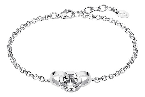 Pulsera Lotus Style Mujer  Acero Inoxidable Dama Plata