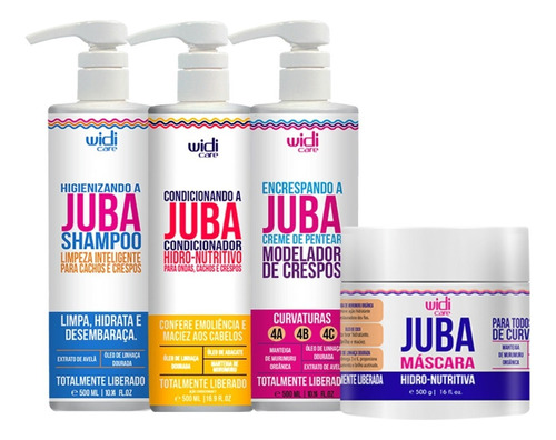  Produtos de Beleza Widi Care Juba antifrizz, hidratação, restauração, nutrição de 2000mL 2000g