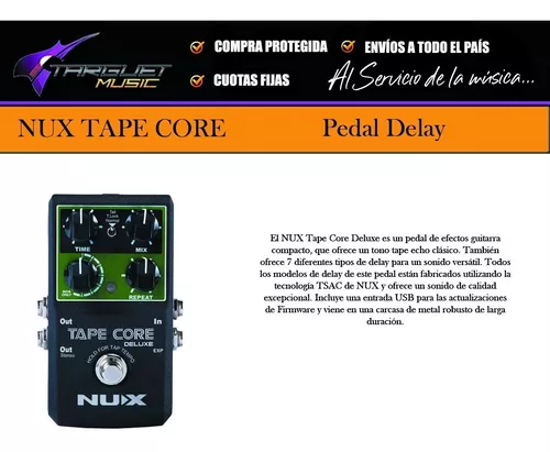 Pedal de efeito Nux eco delay de fita Tape Core Deluxe - Pedal para  Instrumentos de Corda - Magazine Luiza