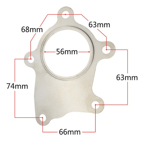 Empaque Para Turbo T3 T4 Salida / Series Gt Acero Inoxidable