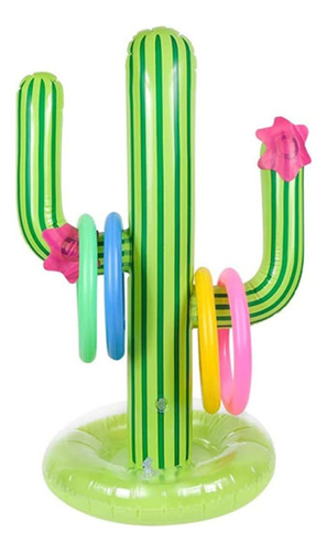 Juego De Anillos Inflables Y Cactus Para Fiestas De Verano