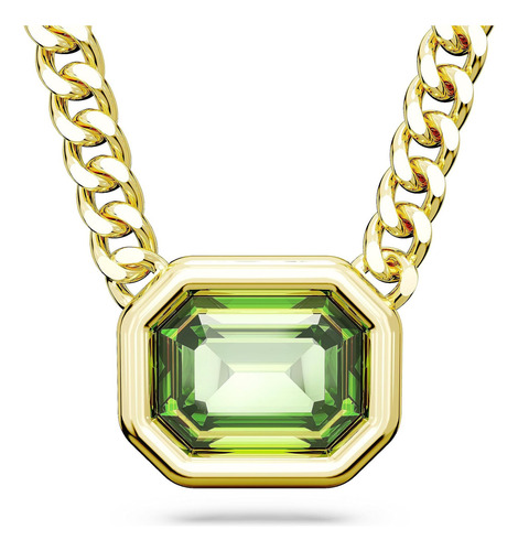 Collar Con Colgante Swarovski Millenia, Cristales Verdes De