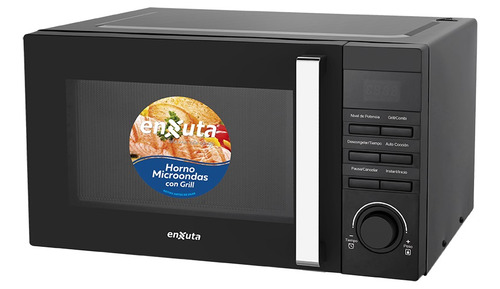 Microondas 23 Litros Digital Negro Con Grill Enxuta