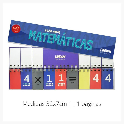 Imagen 1 de 4 de Libro Móvil De Matemáticas Para Aprender A Sumar Y Restar