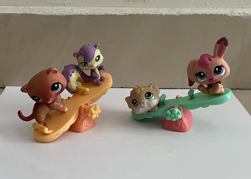 Littlest Pet Shop Sube Y Baja Y 4 Animalitos