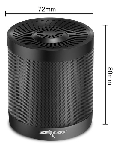 Alto-falante Estéreo Com Fio Sem Fio Zealot S52 Bluetooth 4.