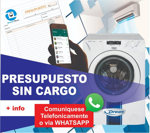 Imagen 1 de 10 de Service Reparación Lavarropa Tecnico Samsung Celulares Aire