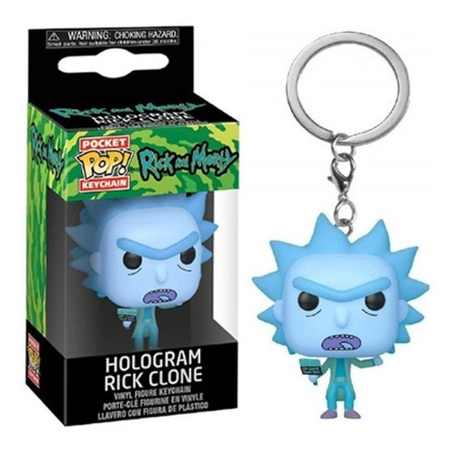 Imagen 5 de 5 de Funko Pop Llavero Rick Traje Espacial Clon Rick And Morty