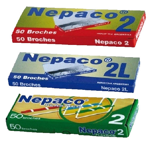 Broches Nepaco Nº2 X 50 Metalicos