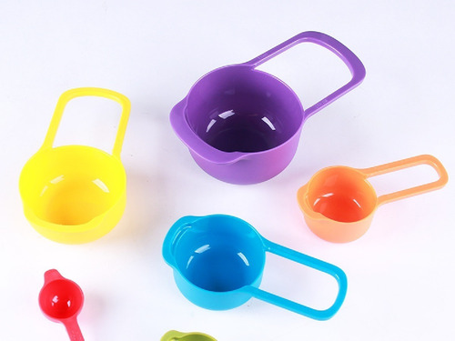 Taza Tazas Cuchara Medidora 6 Medidas Repostería Postre Tort