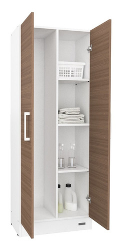 Escobero Organizador Cocina/baño Melamina 2 Pta Envio Gratis