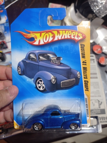 Hot Wheels 2009 Custom 41 Willys Coupe Azul Marino F. E.  4