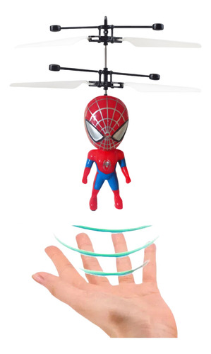 Juguete Volador Spiderman Con Sensor De Infrarrojos Rojo