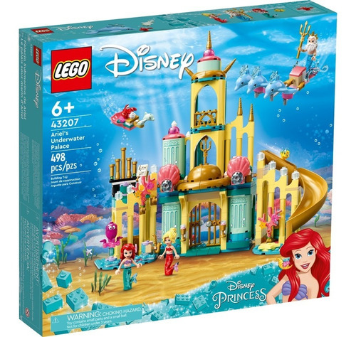 Kit Lego Disney Palacio Submarino De Ariel 43207 498 Piezas