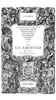 De La Amistad - Montaigne,michel De (book)