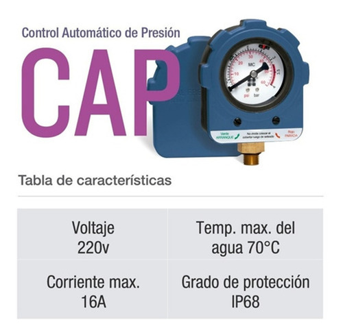 Imagen 6 de 9 de Control Automático Presión Flujo Pluvius Cap Calidad