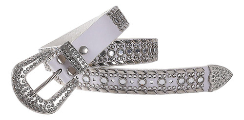 Cinturón Con Diamantes De Imitación Para Mujer, Diseño Punk,