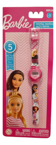 Barbie Reloj Pulsera Digital 5 Funciones Intek