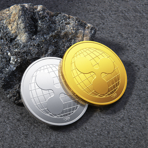 Moneda De Juguete Ripple De Plata 40x3 Virtual Bitcoin Comer