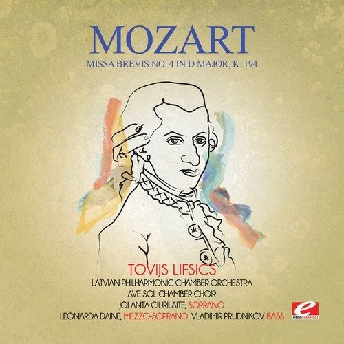Cd Mozart Missa Brevis No. 4 In D Major, K. 194 (remastered