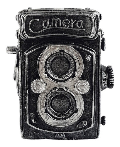 Câmera Antiga Retro Vintage Cofre Decorativa Detalhada