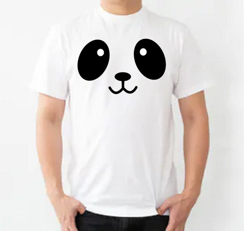 Panda Camiseta Algodón Playera Cara De Panda