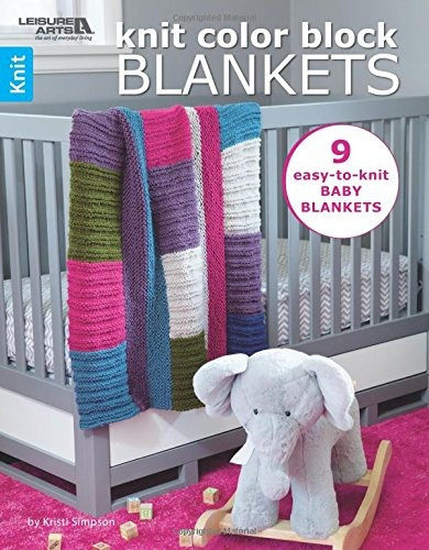Knit Color Block Blankets 9 Easy To Knit Baby Blankets