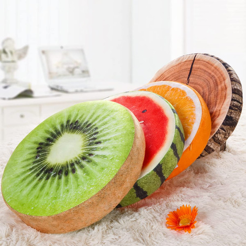 Cojines Hyseas Watermelon Con Estampado 3d, 35 X 35 X 6 Cm
