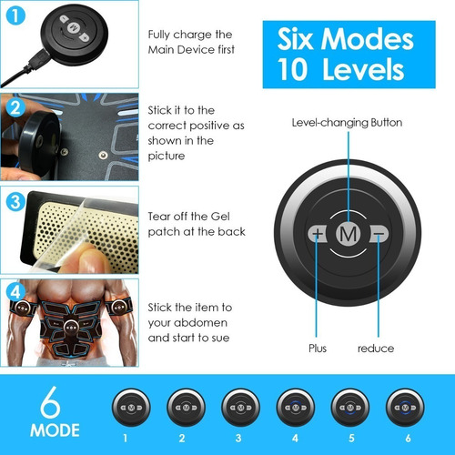 Pegatina Muscular Abdominal Ems Fitness Instrument