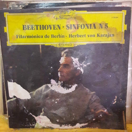 Vinilo Filarmonica De Berlin Karajan Beethoven Nº 5 Cl1