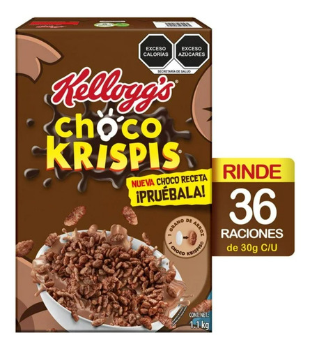 Kellogg's Choco Krispis 1.1 Kg Cereal De Arroz Con Chocolate