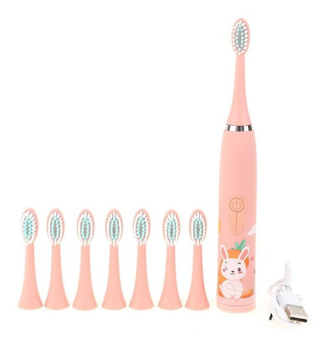 Imagen 3 de 10 de Cepillo Dental Para Niños Eléctrico Usb: Divertido, Alegre