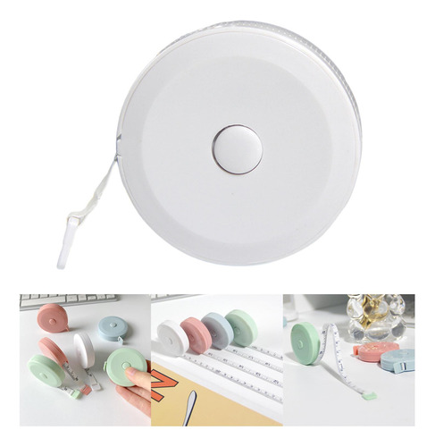 Fitas De Medição Retráteis, 150 Cm/60 Polegadas, Branco