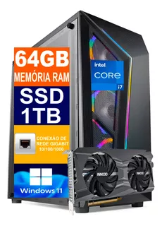 Pc Gamer Cpu I7 10700f / Ssd 1tb / 64gb Ddr4, Rtx 3060ti 8gb