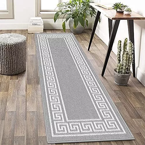  Alfombra de pasillo, alfombra lavable de área larga, alfombra  para lavandería, cocina, pasillos, dormitorio, pasillo largo, pasillo,  pasillo, alfombra estrecha, pelo de algodón (tamaño : 2.3 pies × 4.9 pies)  : Hogar y Cocina