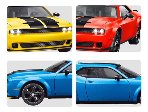 Veículos Rc Dodge Challenger Srt Hellcat Rc Carro Em Miniatu