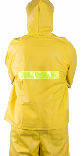 Conjunto Impermeable De 2 Piezas Con Capucha Y Resortado