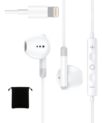 Oceovc Auriculares Con Cable Para iPhone Con Conector De Ilu