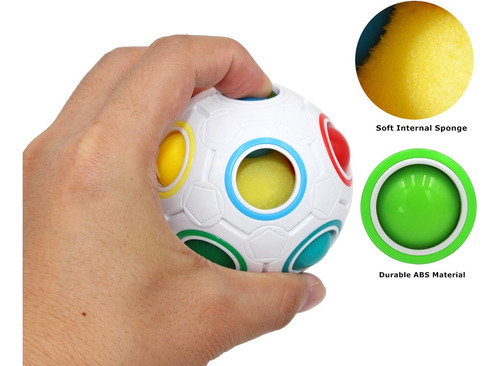 Rompecabezas Moruska Rainbow Ball Cube Magic Arcoíris Ball P