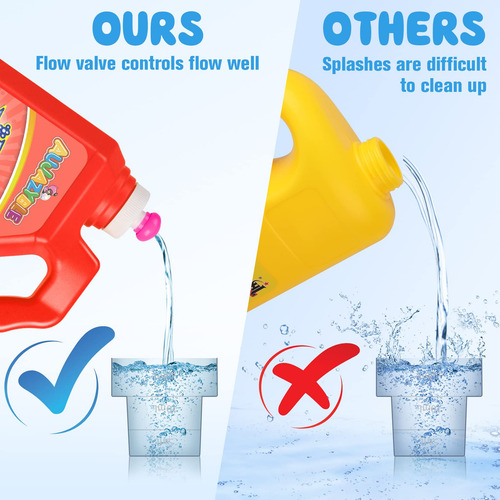 Recambios Burbujas 70 Oz Niños, Solución Burbujas Premezclad Color