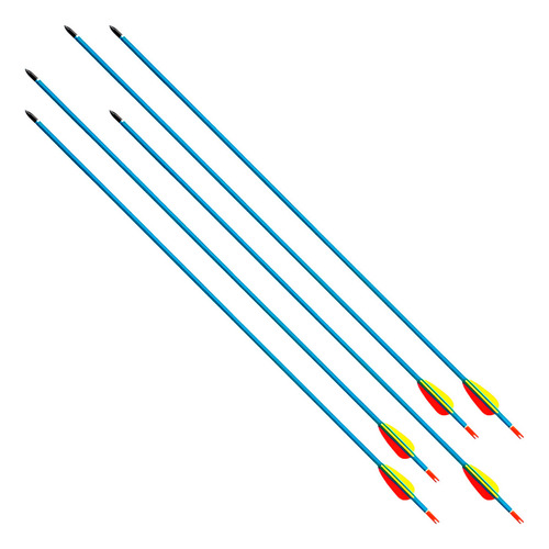 03 Flecha Seta Ek Archery Em Aluminio 30 Pol. P/ Arco