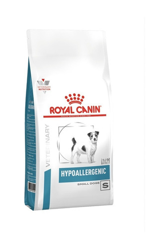 Imagen 1 de 1 de Alimento Royal Canin Veterinary Diet Canine Hypoallergenic para perro adulto de raza pequeña sabor mix en bolsa de 2 kg