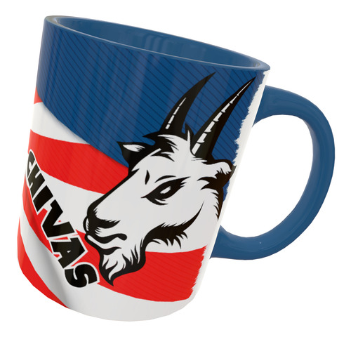 Taza Personalizadas Con Nombre Cerámica 325 Ml 11oz Premium Azul Oscuro Chivas Fútbol Club Deportivo Guadalajara