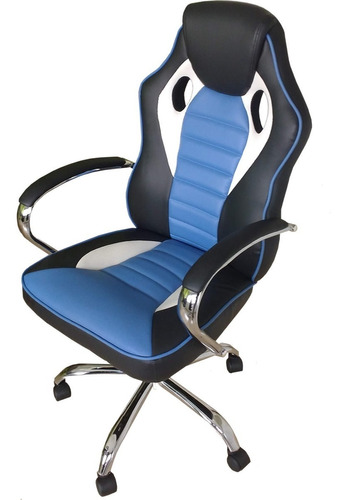 Silla Computacion Pc Oficina Gamer Playstation Xbox Azul