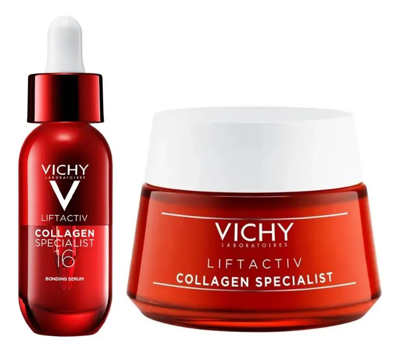 Pacote de soro de colágeno Vichy Liftactiv Specialist + Cream 50 ml