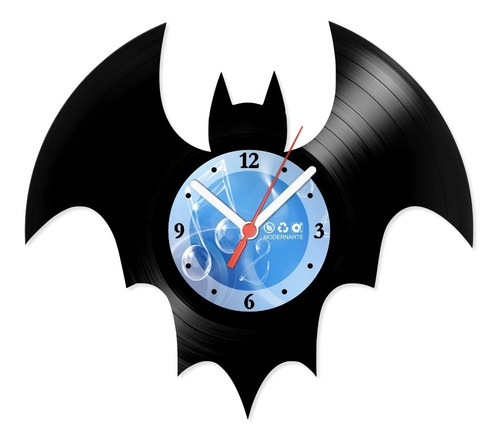 Relógio Disco De Vinil Animais Morcego - Van-077
