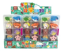 Comprar 2pz De Estuches Con 10pz C\u002Fu De Gomas Diseños Mixtos Kawaii