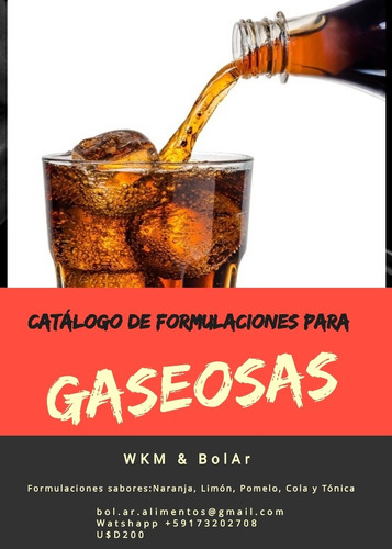 Catálogo De Formulaciones De Gaseosas 