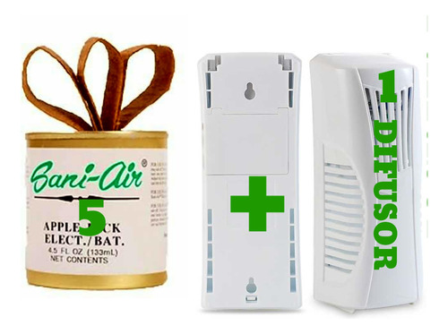 Pack 5 Latas Sani Air+ 1 Difusor Electrico Envio Gratis